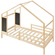 [en.casa] Kinderbett Lorenskog 90 x 200 cm Kiefer natur beige