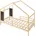 [en.casa] Kinderbett Lorenskog 90 x 200 cm Kiefer natur beige