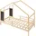 [en.casa] Kinderbett Lorenskog 90 x 200 cm Kiefer natur beige
