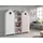 Vipack Jugendzimmer-Set Casami, best. aus 2 Schränken mit Drehtür, 1 Regalschrank, TOP modern, (Set, 3-tlg., B/H/T ca. 115,2x171,3x37cm, verschiedene Farbkombinationen erhältlich), als Kleider-/Wäscheschrank nutzbar, universell einsetzbar rosa