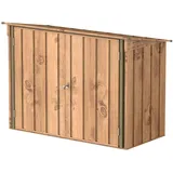 Duramax Fahrradgarage 2x1m in Holzoptik Braun