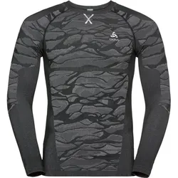 ODLO Herren Funktionsunterhemd "SUW Top, black - odlo steel grey - silv, S