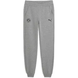 PUMA BVB Borussia Dortmund Essentials Fleece Jogginghose Jungen 08 - medium gray heather 176