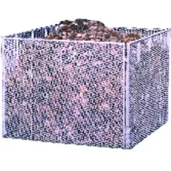 Komposter Streckmetall 80 x 80 x 70cm - silber