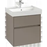 Villeroy & Boch Collaro Waschtischunterschrank C00800AH 55,4x54,6x44,4cm, Waschbecken mittig, Wine Red