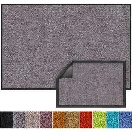 Karat Schmutzfangmatte Rhine - Sauberlaufmatte Fußmatte Türvorleger / 90 x 150 cm Beige-Grau