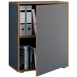 VCM my office Aktenschrank Salia, 920721 anthrazit, honig-eiche 1 Fachboden 60,0 x 32,0 x 74,0 cm