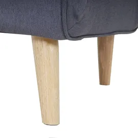 Mendler Schlafsessel HWC-D35, Schlafsofa Funktionssessel Klappsessel Relaxsessel Jugendsessel Sessel, Stoff/Textil ~ hellgrau