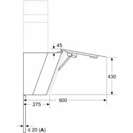 Neff D98IPT2S0 Kopffreihaube 89 cm Schwarz