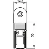 ATHMER Türdichtung Schall-Ex DUO L-15 WS 83,3 cm Silber