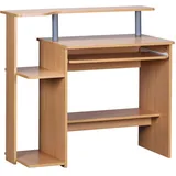 FineBuy Schreibtisch Modern mit Tastaturauszug
