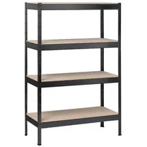 SCHULTE Regalwelt Schulte Regalwelt, Kellerregal, Schwerlast Steckregal Schulte schwarz strukturiert 1800x1000x350 mm, 4 Bden Tragkraft 360 kg