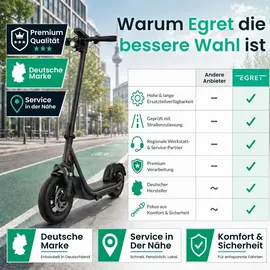 Egret E-Scooter X core grau