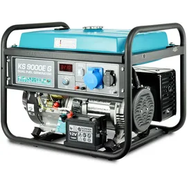 K&S Könner&Söhnen LPG/Benzin-Generator K&S Könner&Söhnen KS 9000E G der DUAL FUEL,notstromaggregat 6500 W,Hand-/Elektroanlass,1x16A, 1х32 (230 V),12V stromerzeuger mit (AVR),stromaggregat, Kurzschlussschutz