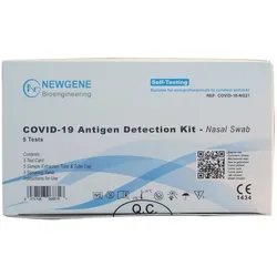50 Stück gene Antigentest, Gültigkeit bis 08.07.2024, BfArM AT1210/21, Laientest selbst Test, Antigentest, SARS-CoV-19