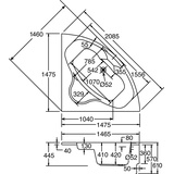 Ottofond Katamaran Eckbadewanne 150 x 150 cm (938001)