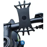 MONLUKY Handyhalterung Fahrrad Lenker Fahrrad Handyhalterung Lenker für iPhone Samsung Smartphones Motorrad 4-6,7 Zoll 360° Drehbar Einstellbar Abnehmbar Universal Silikon Handyhalterung für Fahrrad