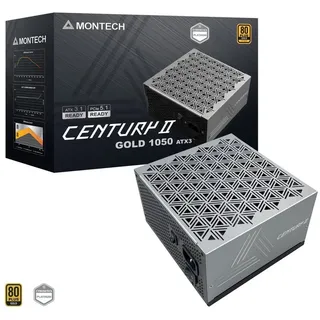 Montech CENTURY II 1050 (null Watt) (1050 W), PC Netzteil, Silber