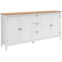 MID.YOU Sideboard 180 x 90 x 40 cm weiß