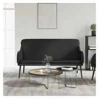 VidaXL Sitzbank Schwarz 110x76x80 cm Kunstleder