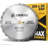 Amboss Werkzeuge HM Kreissägeblatt 315 x 3,2 mm 20 Zähne