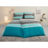 Tom Tailor HOME "Felix in Gr. 135x200 oder 155x220 cm", blau (türkis), B/L: 135cm x 200cm, 1 Stk., 1 Stk.