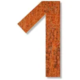 Keilbach Hausnummer Stahl/Rost (24 cm) – 1