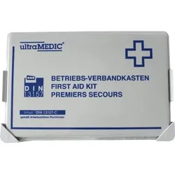 1. Hilfe Koffer grau, DIN 13157 - blau