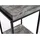 Mendler Blumentisch HWC-K71, Blumenregal Beistelltisch Pflanzregal, MVG-zertifiziert MDF Metall - dunkelgrau, 61cm