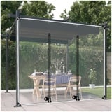 Sonakia Transparente Pavillon Planen Seitenwände, PVC-planenvorhänge Für Außen, wasserdichte Planen Seitenwände Für Pergola Carport Patio, Klare Planenvorhänge Mit Ösen,WxH-4x2.9m/13 * 9.5ft