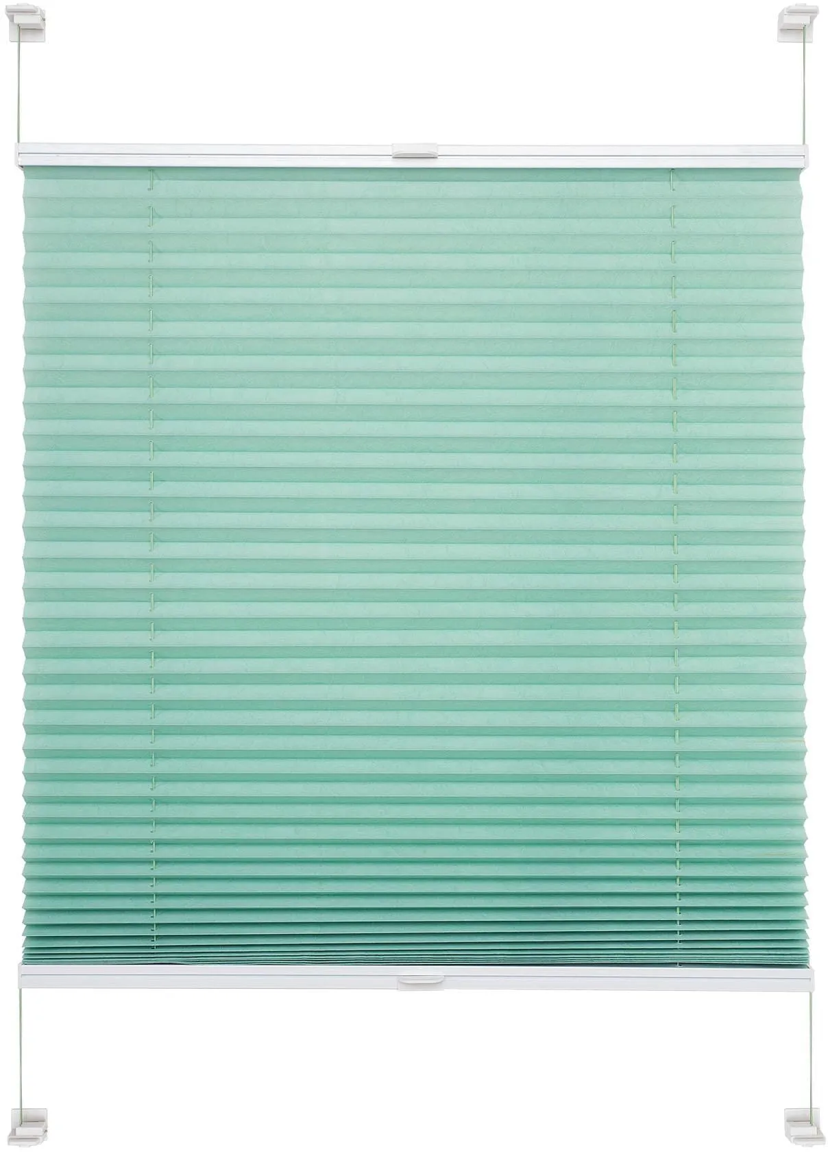 Liedeco Plissee »Pastell«, Lichtschutz, ohne Bohren, verspannt, Klemmfix-Plissee, Pastell Liedeco grün 150 cm