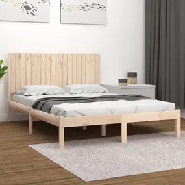 vidaXL Massivholzbett 180 x 200 cm Braun