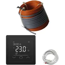 Howatech Profi Elektrische Fußbodenheizung | Set mit Heizdraht und WiFi Regle...