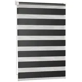 Blumtal Doppelrollo 120 x 155 cm schwarz