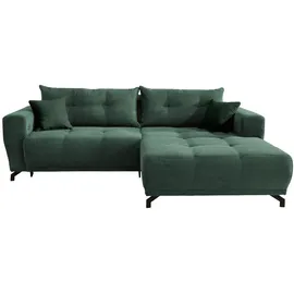 MID.YOU Ecksofa, Dunkelgrün, Cord