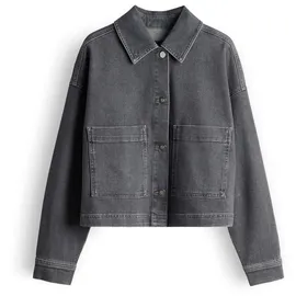 someday. Boxy Fit Jeansjacke mit aufgesetzten Taschen Modell 'Niandra', Hellgrau, 38