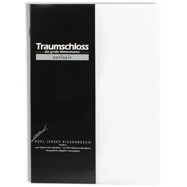 Traumschloss Exclusiv Edel-Jersey Kissenbezug 80 x 80 cm Weiß