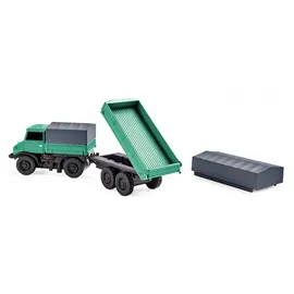 CARSON RC-Auto Mercedes-Benz Unimog Forst mit Hänger 2,4G RTR grau (500504165)