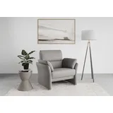 DOMO collection Sessel Pina Mikrofaser 99 x 95 x 88 cm Dunkelgrau
