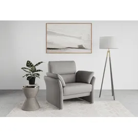 DOMO collection Sessel Pina Mikrofaser 99 x 95 x 88 cm Dunkelgrau