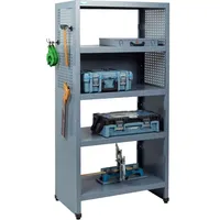 Kupper - Küpper Regal 89202, 91x180x53 cm, 4 Fachböden, Hammerschlag-silber