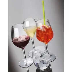 60 Mehrwegbecher Wasserglas 390ml Wiederverwendbar Kunststoff unzerbrechlich transparent Wasser Becher