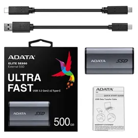 A-Data SE880 512 GB USB-C 3.2 grau