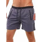Reslad Badeshorts Reslad grau/schwarz XL