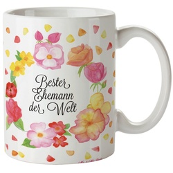 Mr. & Mrs. Panda Tasse Ehemann – Geschenk, Freund, Bräutigam, Keramiktasse, Becher, Teebeche, Keramik