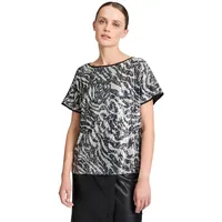 Betty & Co Schlupfbluse mit Pailletten in Black-Nature |