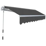 vidaXL Gelenkarmmarkise Handbetrieben 300 cm Anthrazit