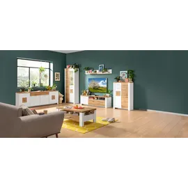 LIV'IN Vitrine RAMIRA 80 x 39 x 202 cm Weiß