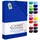 Camry Spannbettlaken Jersey 90 x 200 - 100 x 200 cm Royalblau