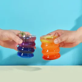 luxuskollektion Gerippte Trinkgläser 0,35 l 4-tlg.